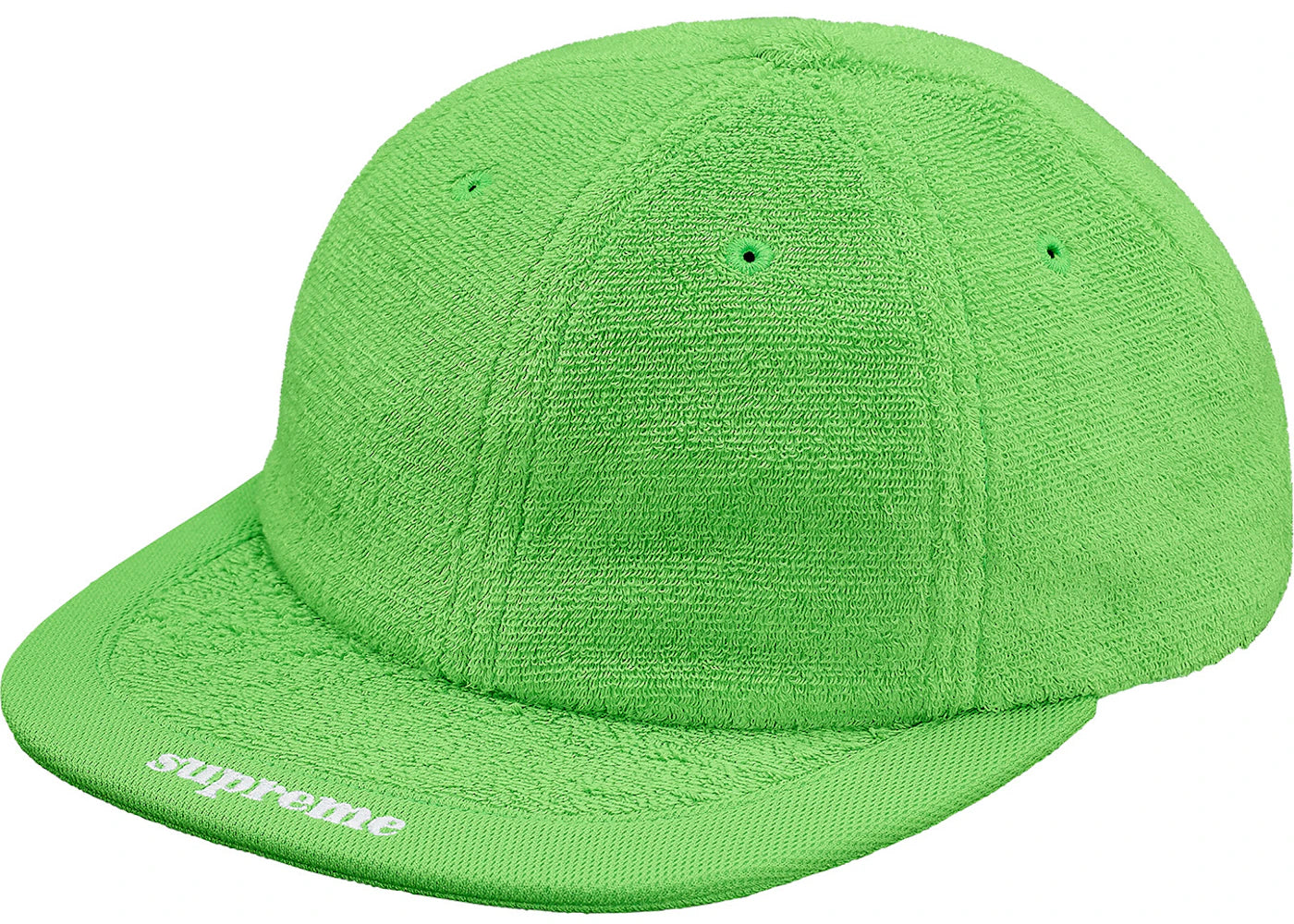 Supreme Terry Visor Logo 6-Panel Lime