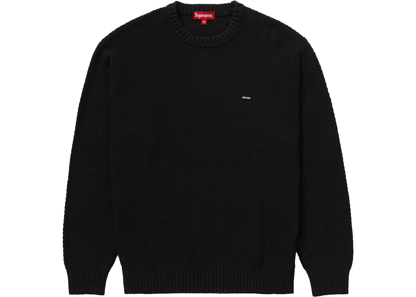 Supreme Textured Small Box Sweater Black