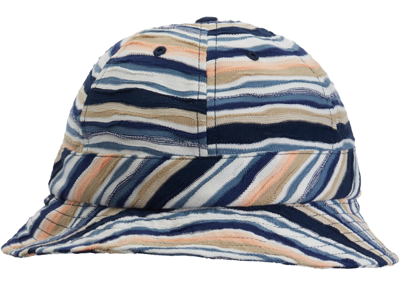 Supreme Textured Stripe Bell Hat Navy