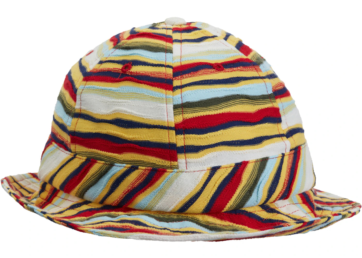 Supreme Textured Stripe Bell Hat Red