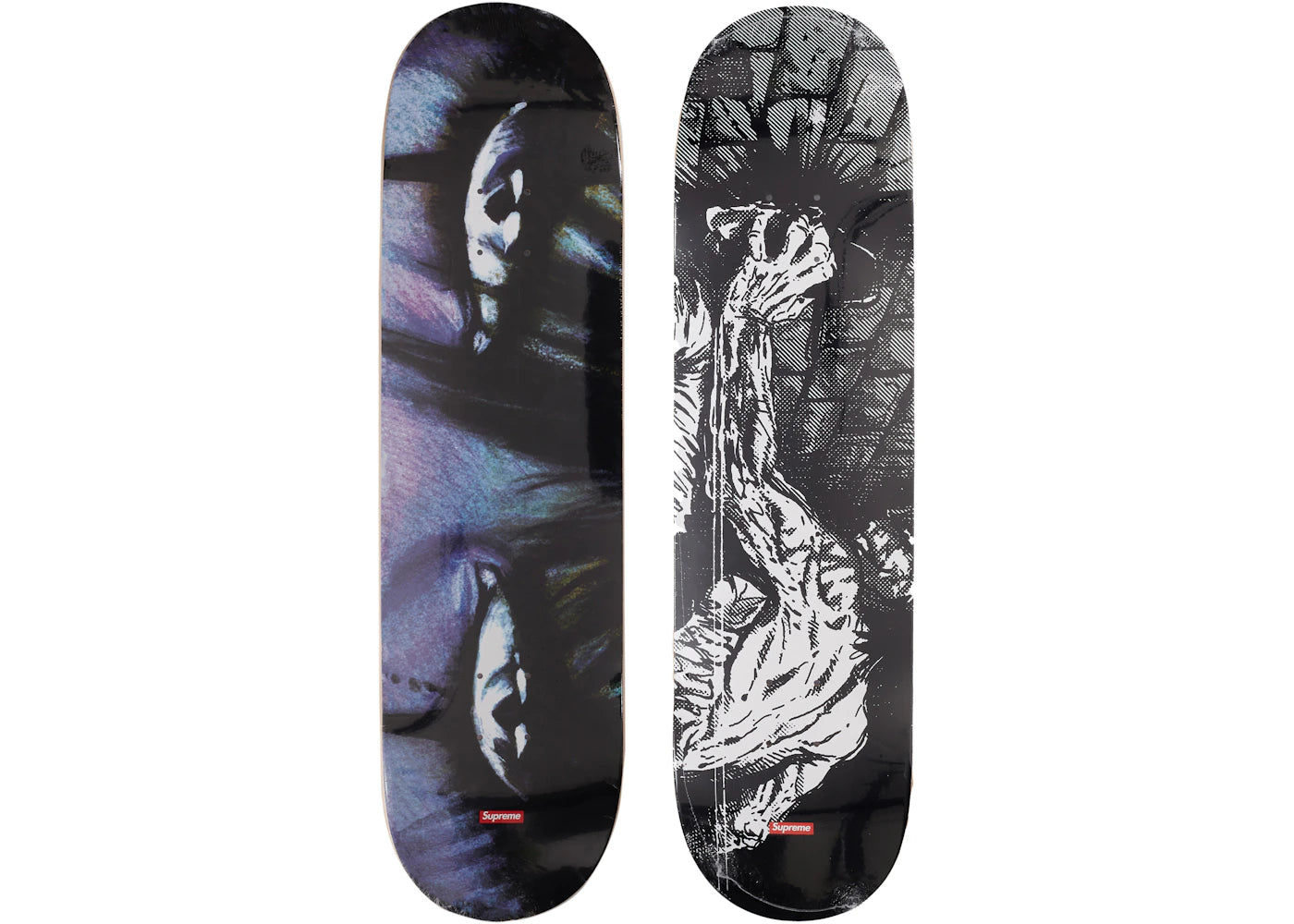 Supreme The Crow Skateboard Deck Set Crushed/Eyes