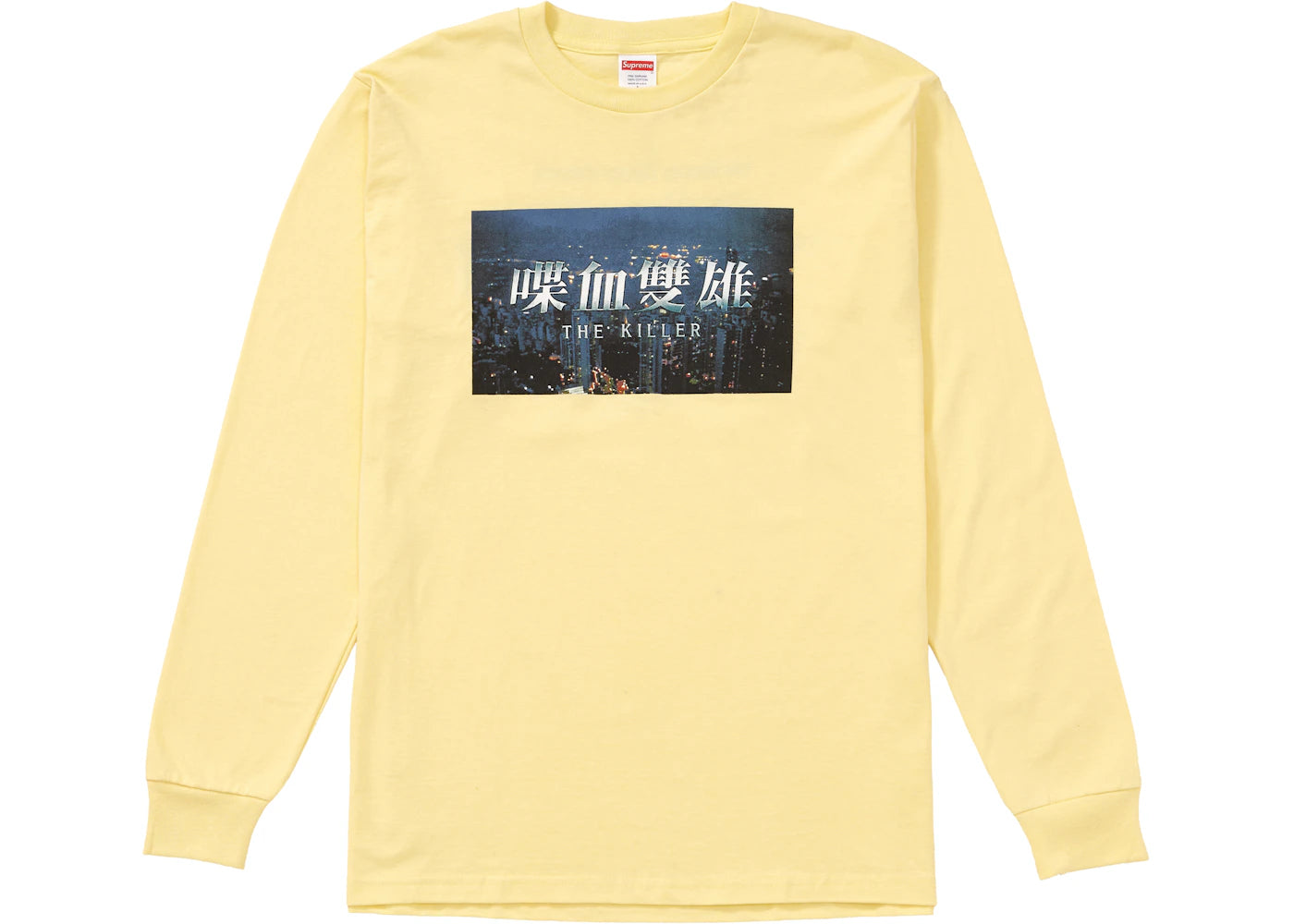 Supreme The Killer L/S Tee Pale Yellow
