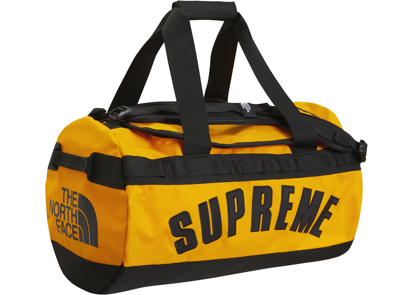 Supreme The North Face Arc Logo Small Base Camp Duffle Bag Yellow