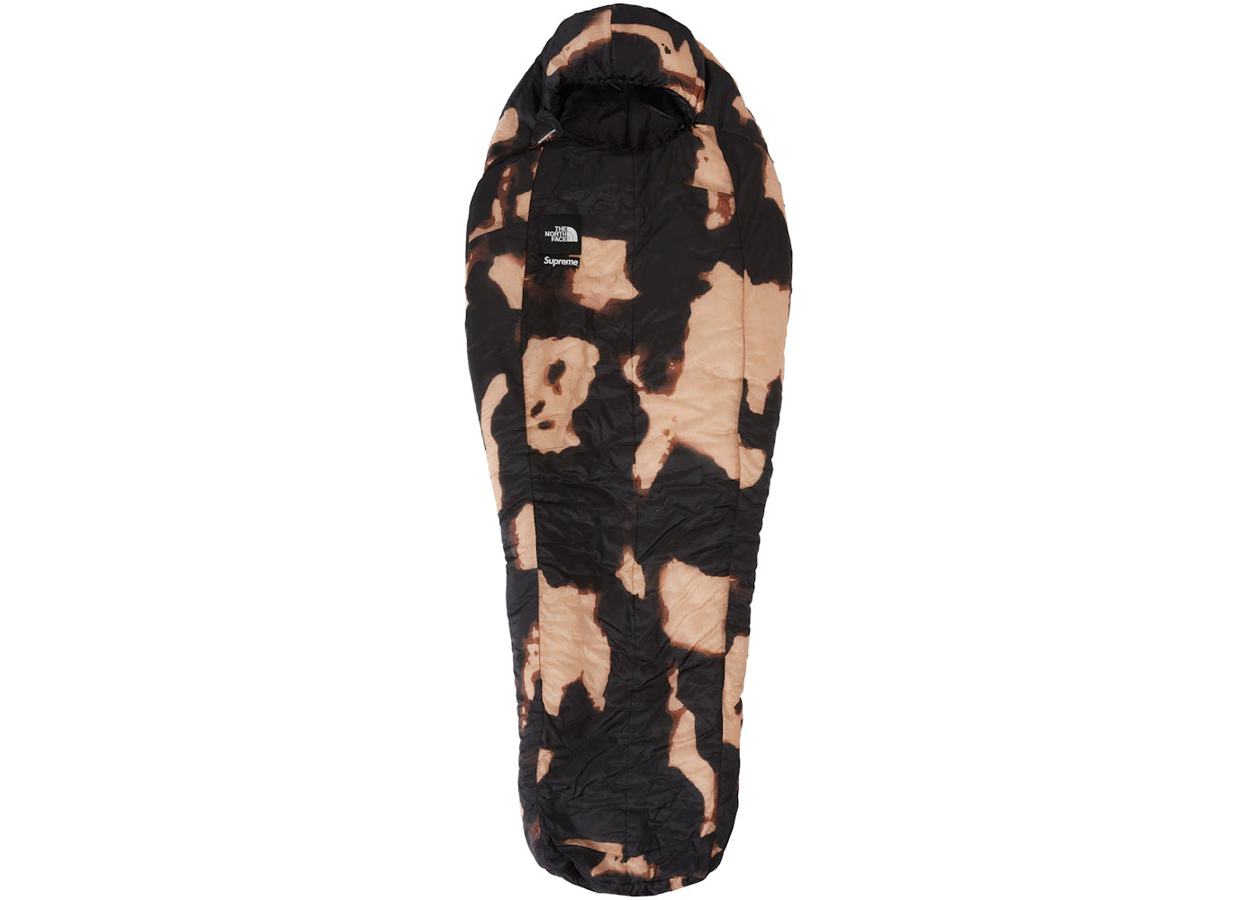 Supreme The North Face Bleached Denim Print Sleeping Bag Black