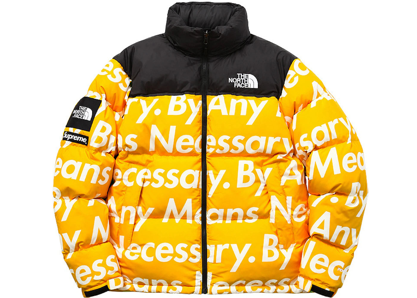 Supreme The North Face By Any Means Nuptse Jacket Yellow