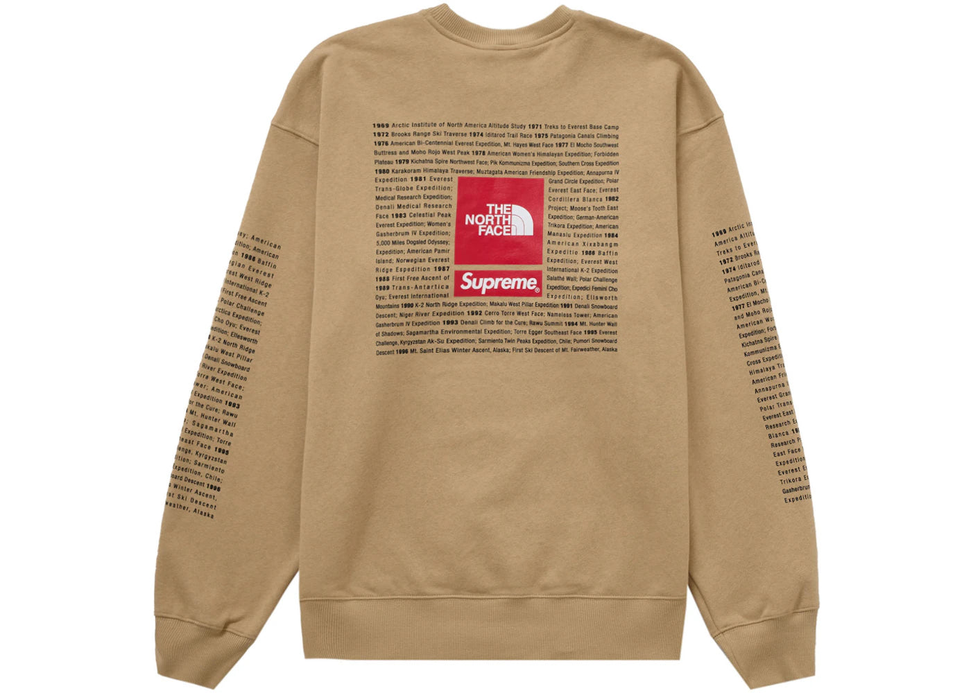 Supreme The North Face Crewneck Khaki