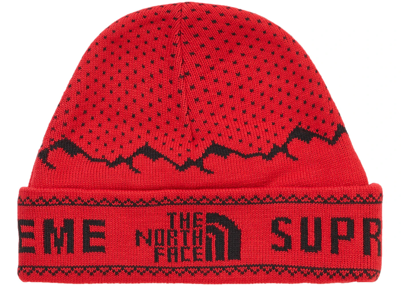 Supreme The North Face Fold Beanie Red