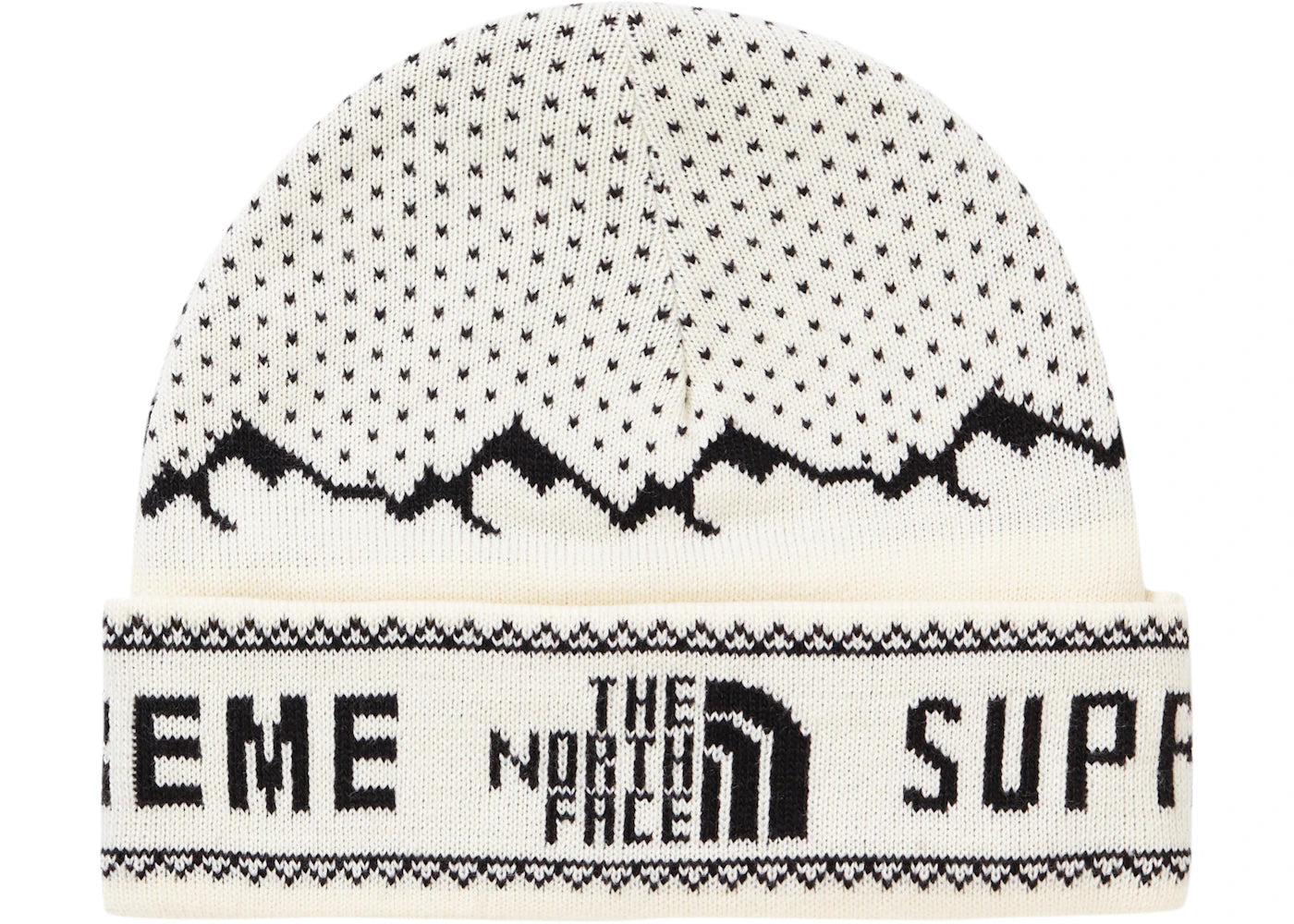 Supreme The North Face Fold Beanie White