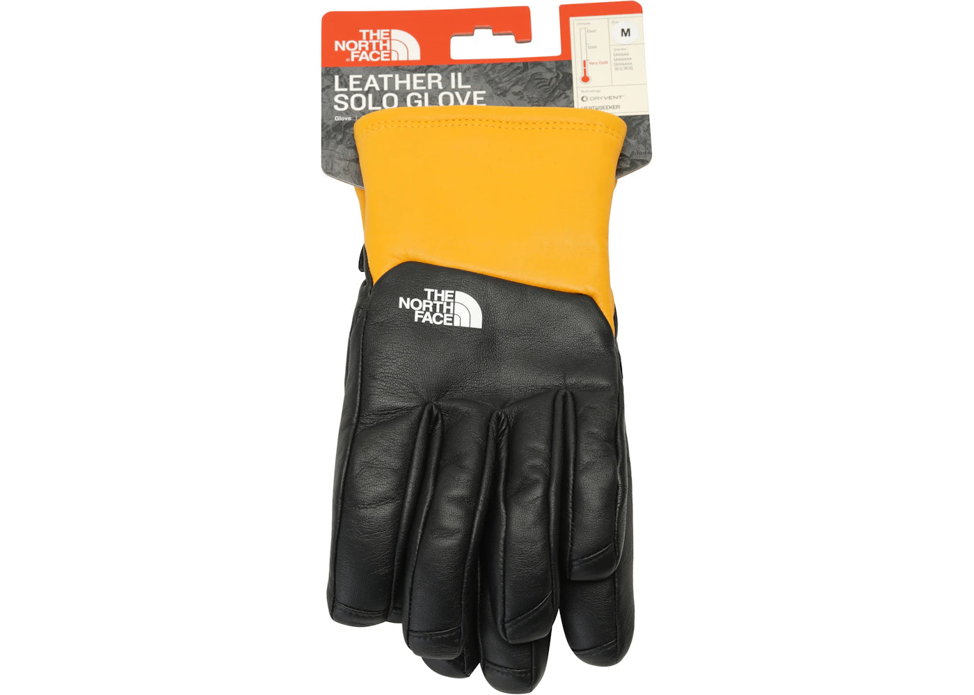 Supreme The North Face Leather Gloves Yellow