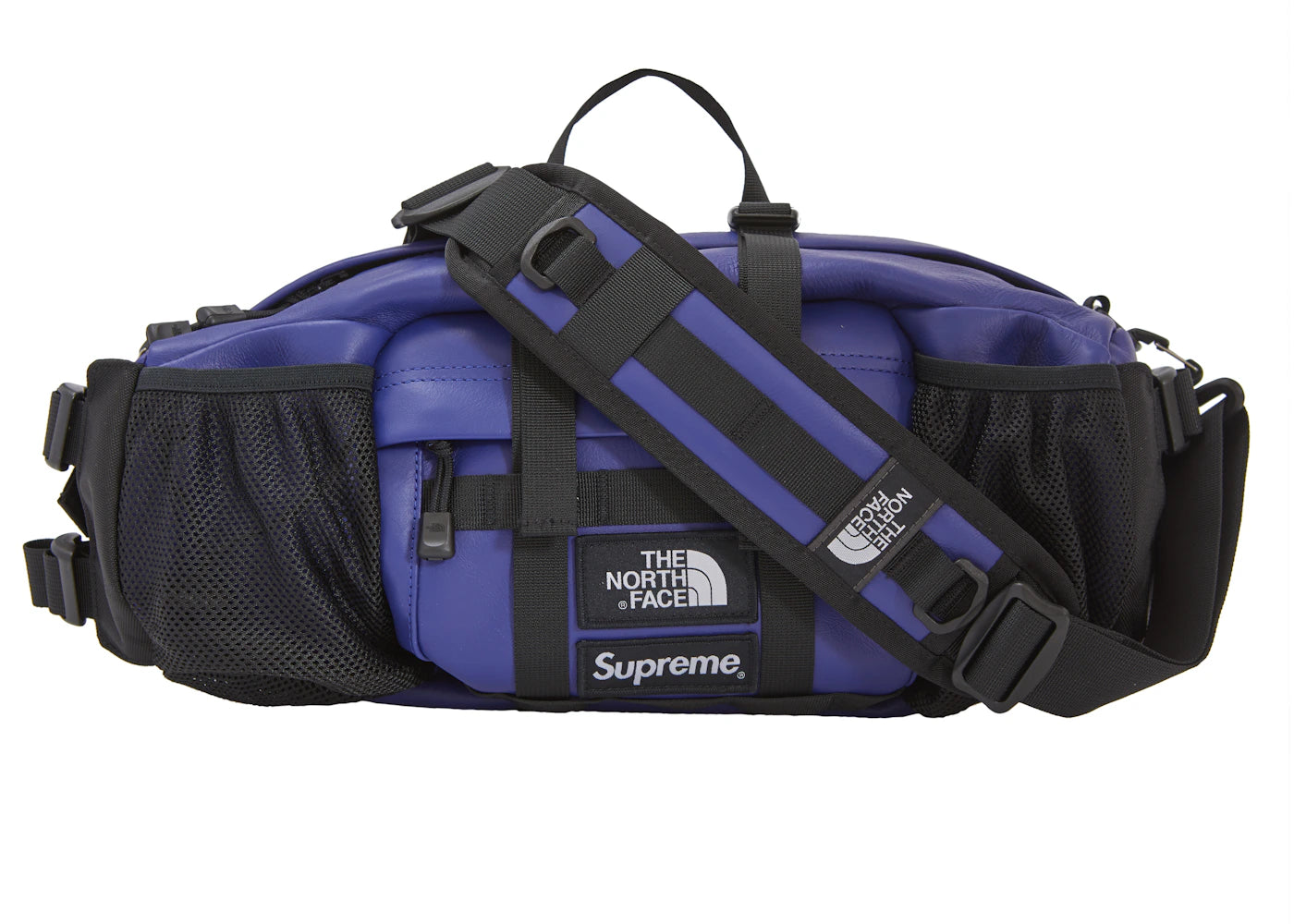 Supreme The North Face Leather Mountain Waist Bag Royal