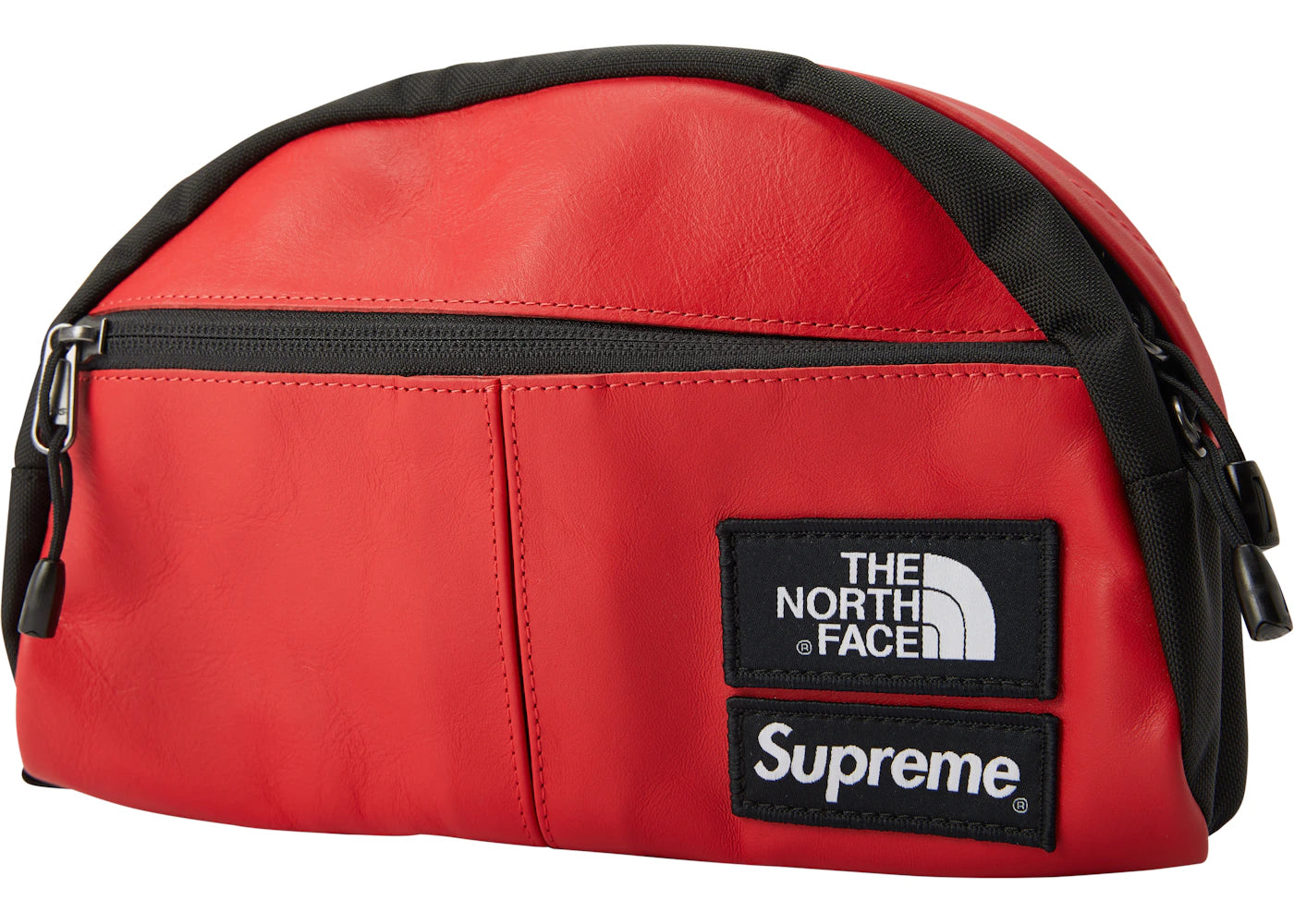 Supreme The North Face Leather Roo II Lumbar Pack Red