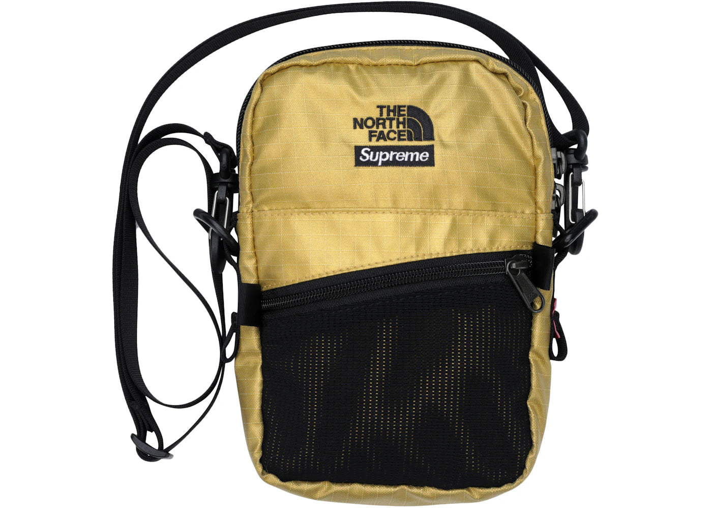 Supreme The North Face Metallic Shoulder Bag Gold