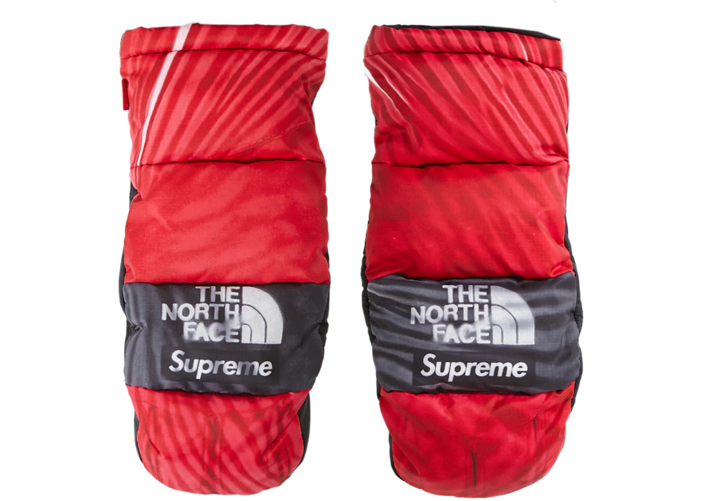 Supreme The North Face Printed Montana Trompe L'oeil Mitt Red