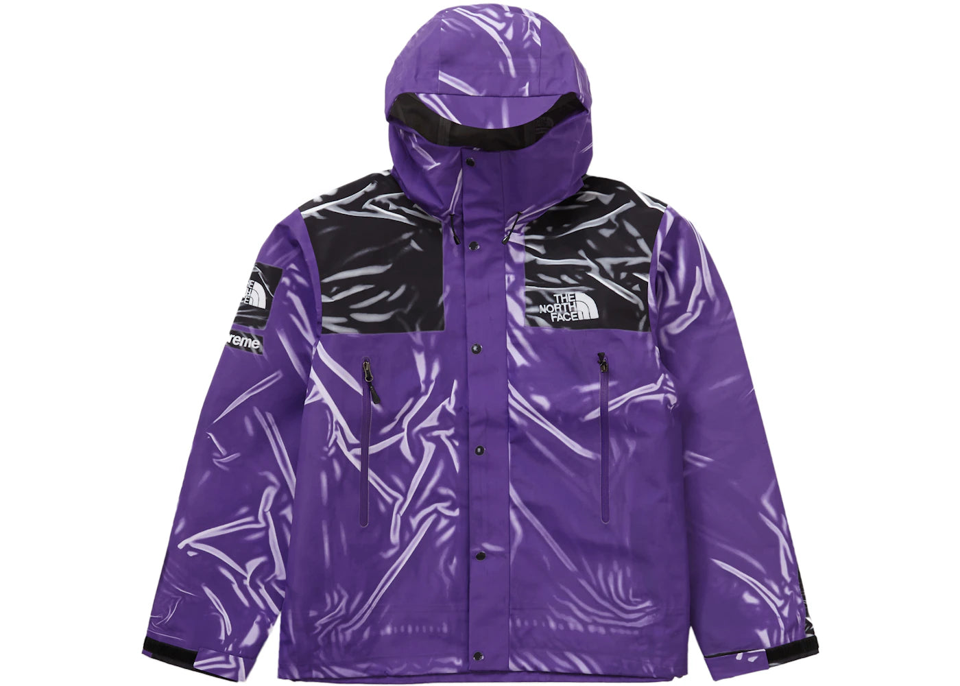 Supreme The North Face Printed Taped Seam Shell Trompe L'oeil Jacket Purple