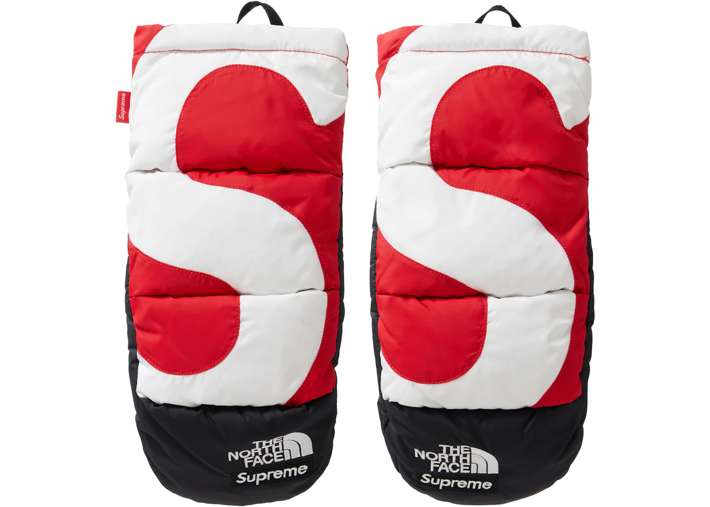 Supreme The North Face S Logo Nuptse Mitts Red