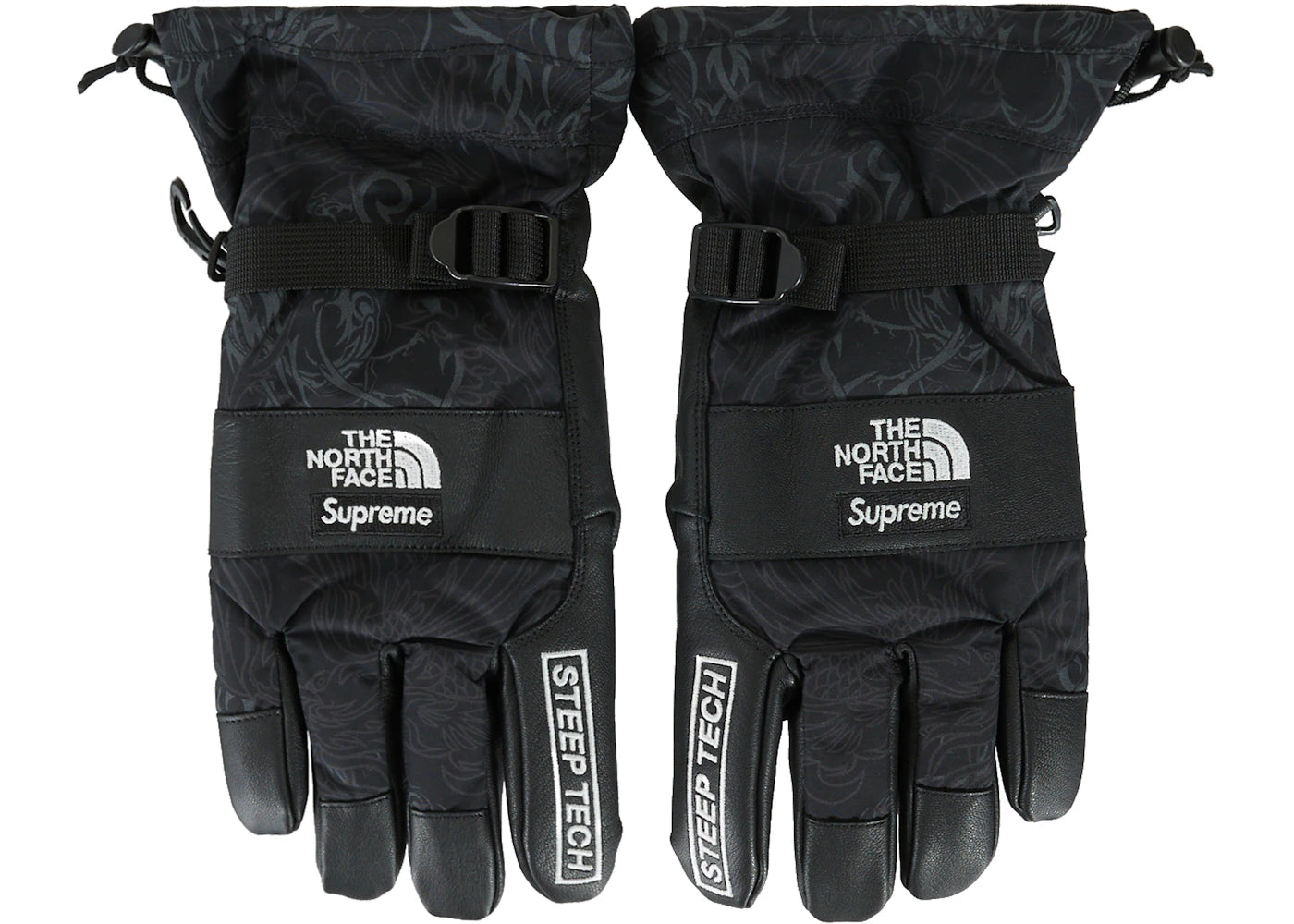 Supreme The North Face Steep Tech Gloves Black Dragon