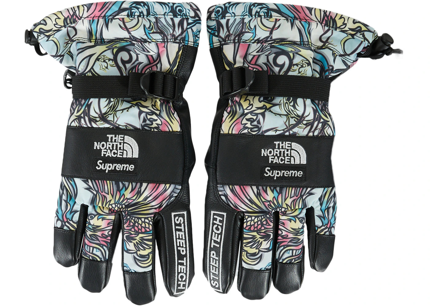 Supreme The North Face Steep Tech Gloves Multicolor Dragon
