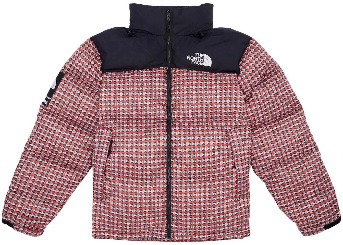Supreme The North Face Studded Nuptse Jacket Red