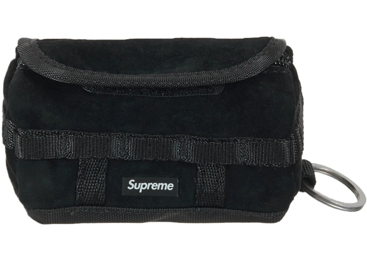 Supreme The North Face Suede Base Camp Duffle Keychain Black
