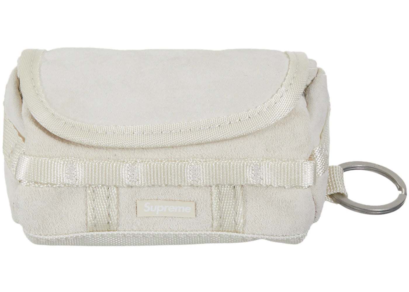 Supreme The North Face Suede Base Camp Duffle Keychain Stone