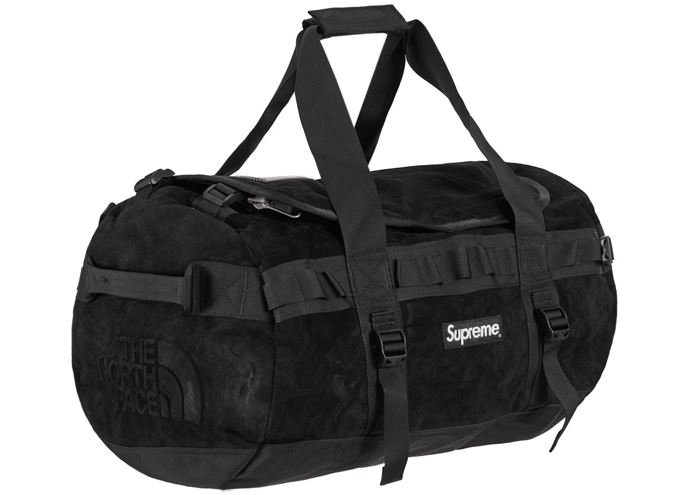 Supreme The North Face Suede Small Base Camp Duffle Bag Black