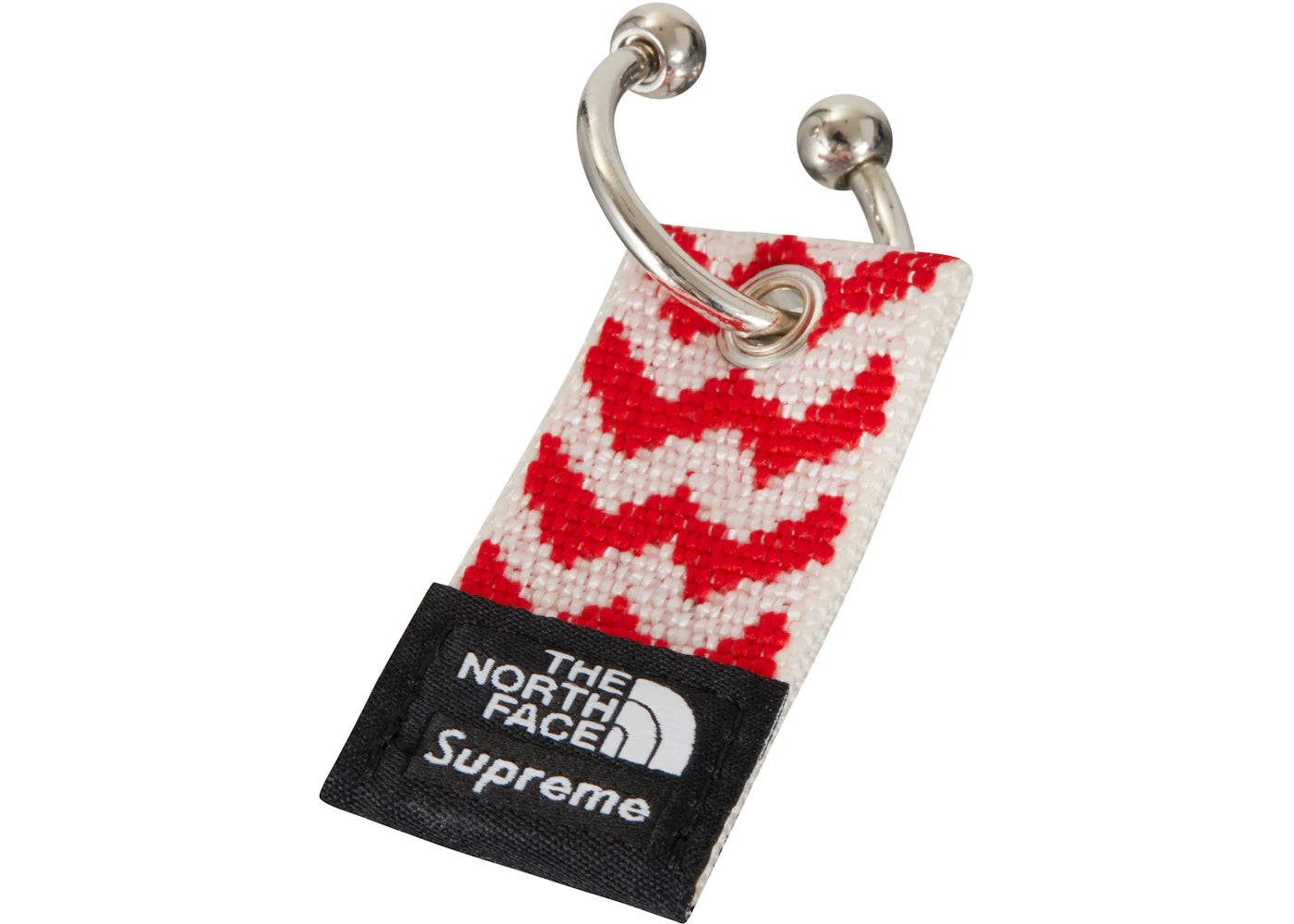 Supreme The North Face Woven Keychain Red