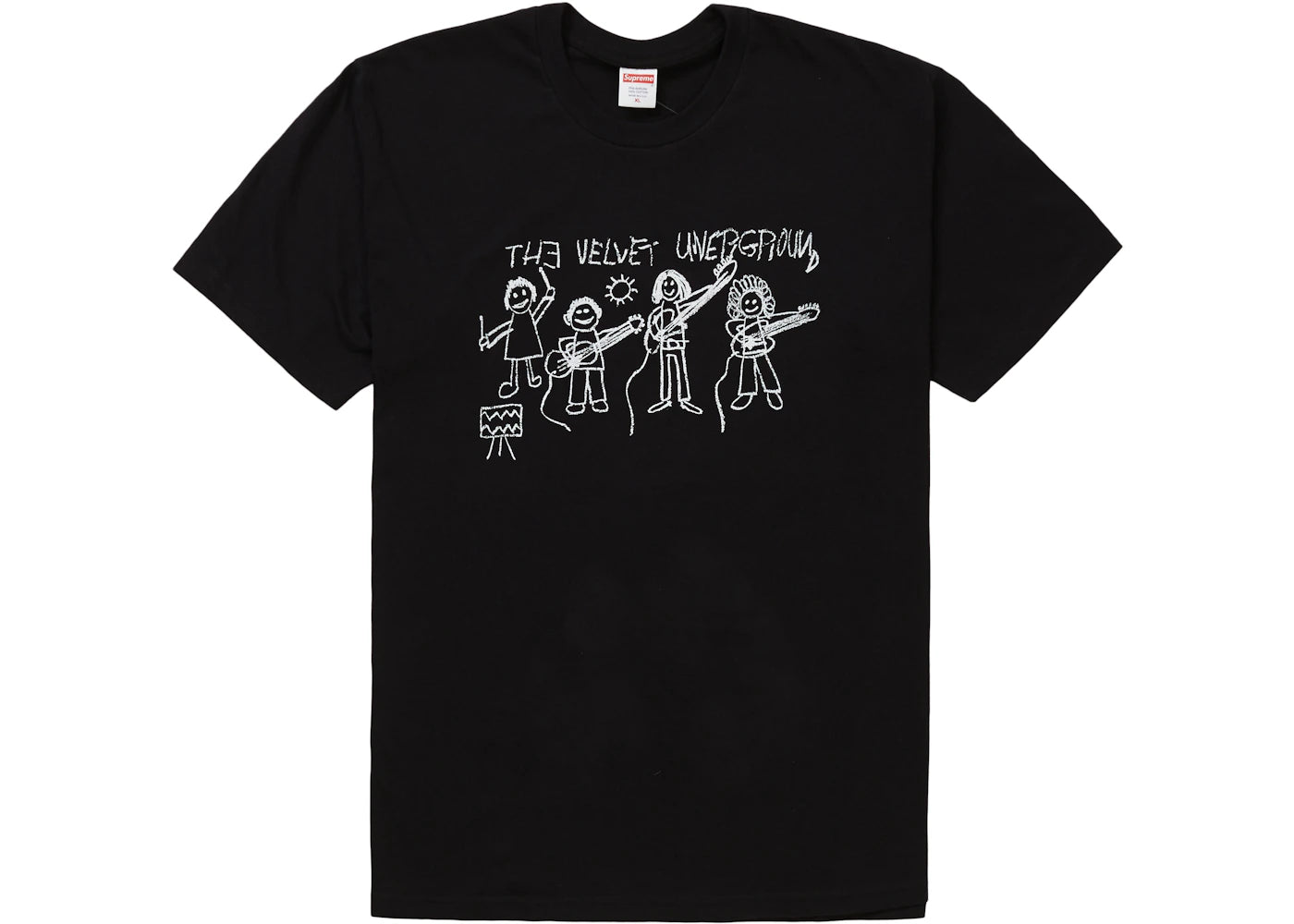 Supreme The Velvet Underground Drawing Tee Black