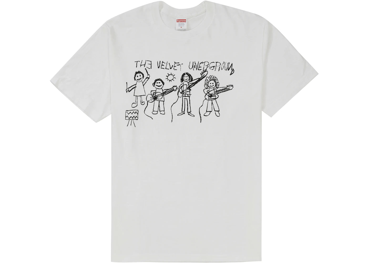 Supreme The Velvet Underground Drawing Tee White