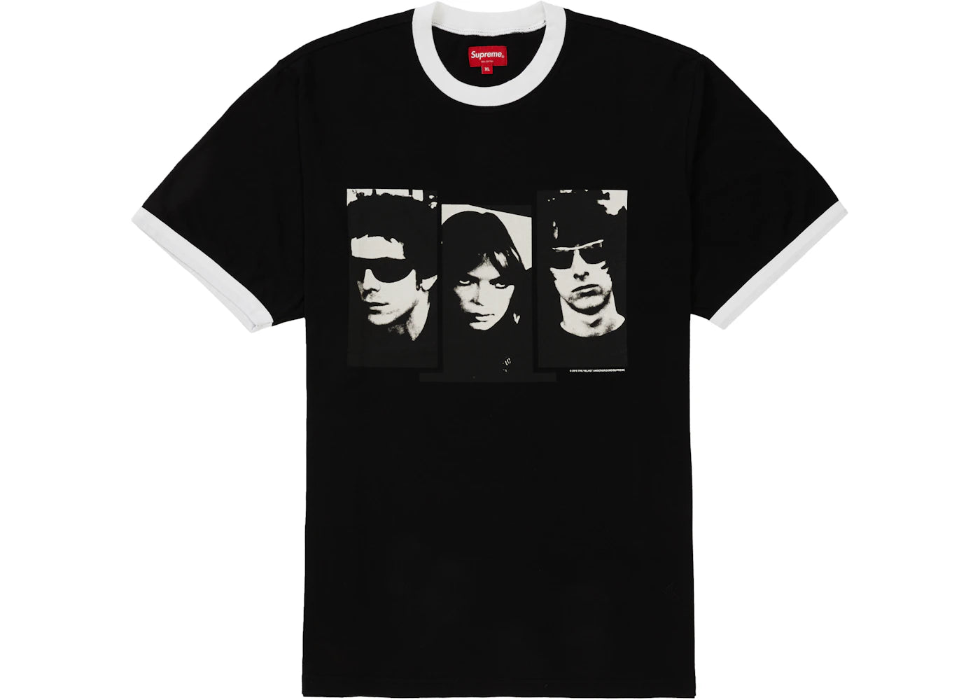 Supreme The Velvet Underground Ringer Tee Black
