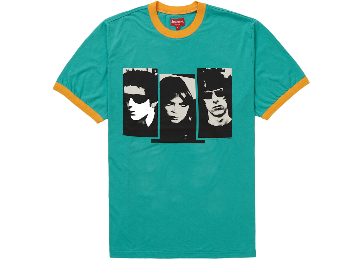 Supreme The Velvet Underground Ringer Tee Teal