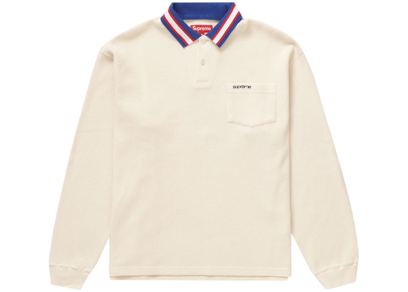 Supreme Thermal L/S Polo Natural