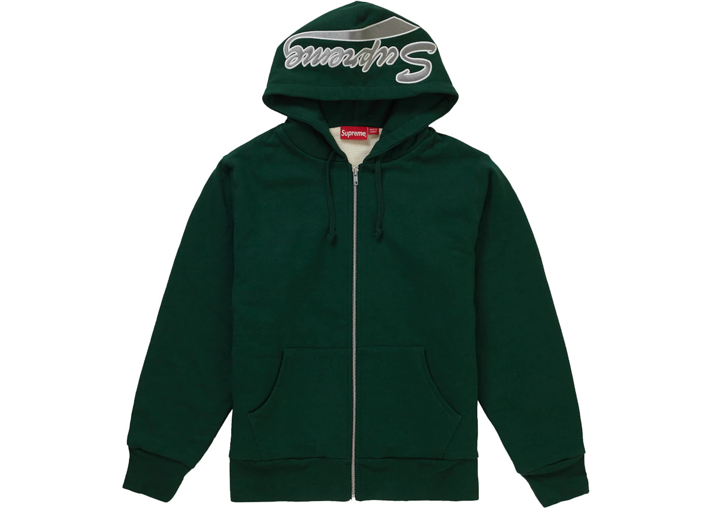 Supreme Thermal Zip Up Sweatshirt Dark Green