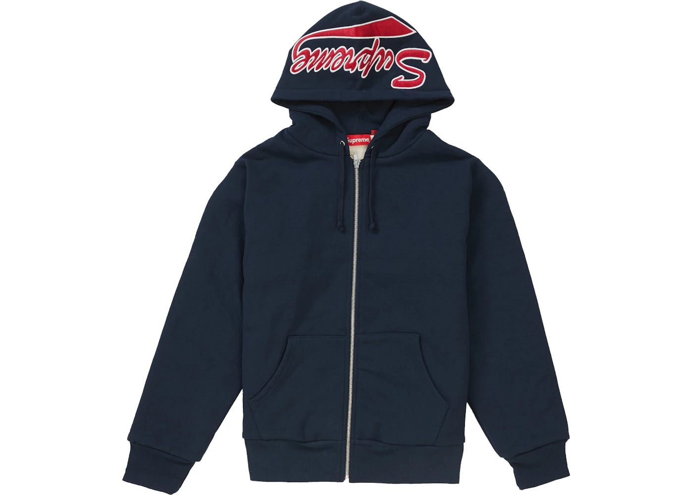 Supreme Thermal Zip Up Sweatshirt Navy