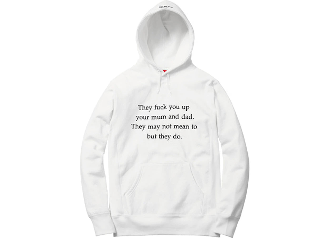 Supreme They Fuck You Up Hoodie White