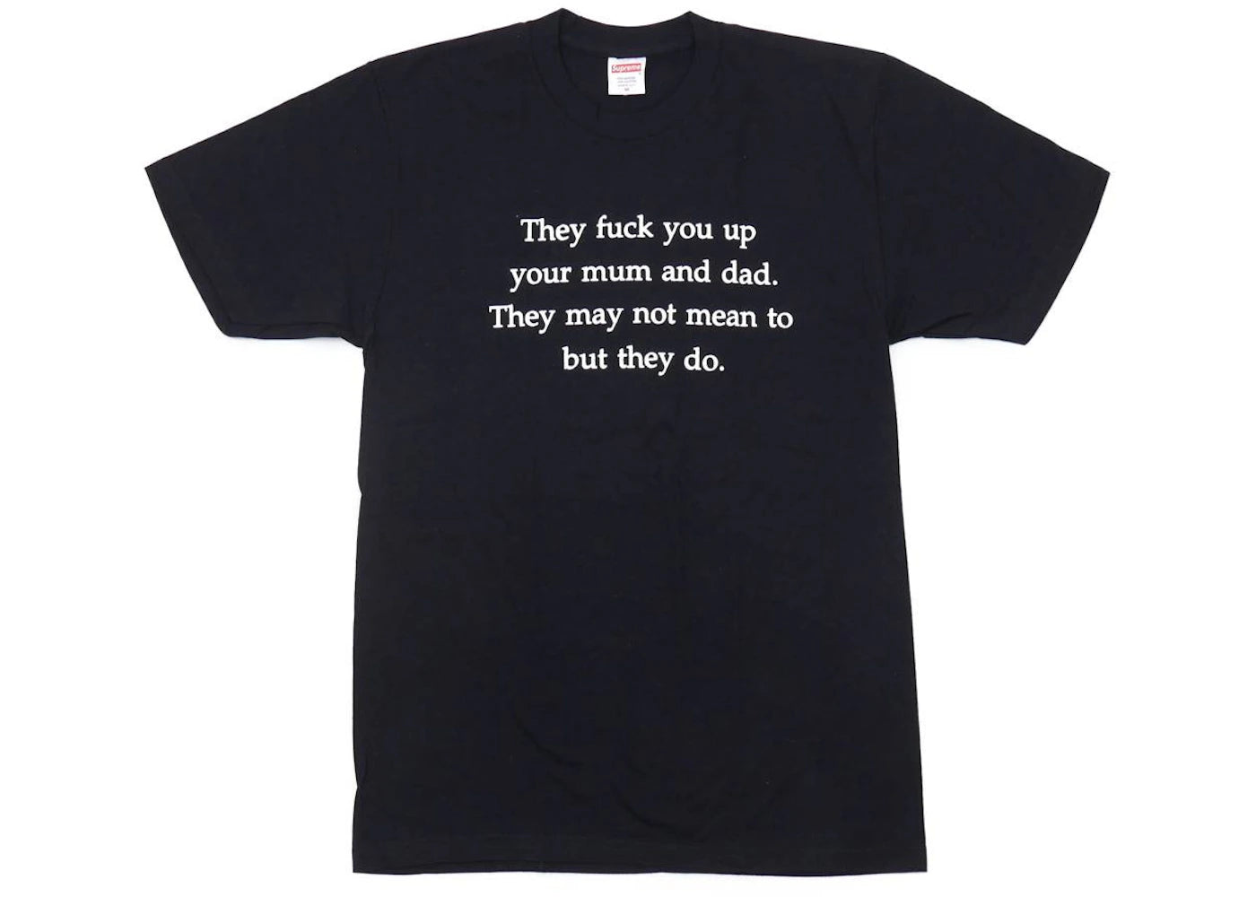 Supreme They Fuck You Up Tee Black