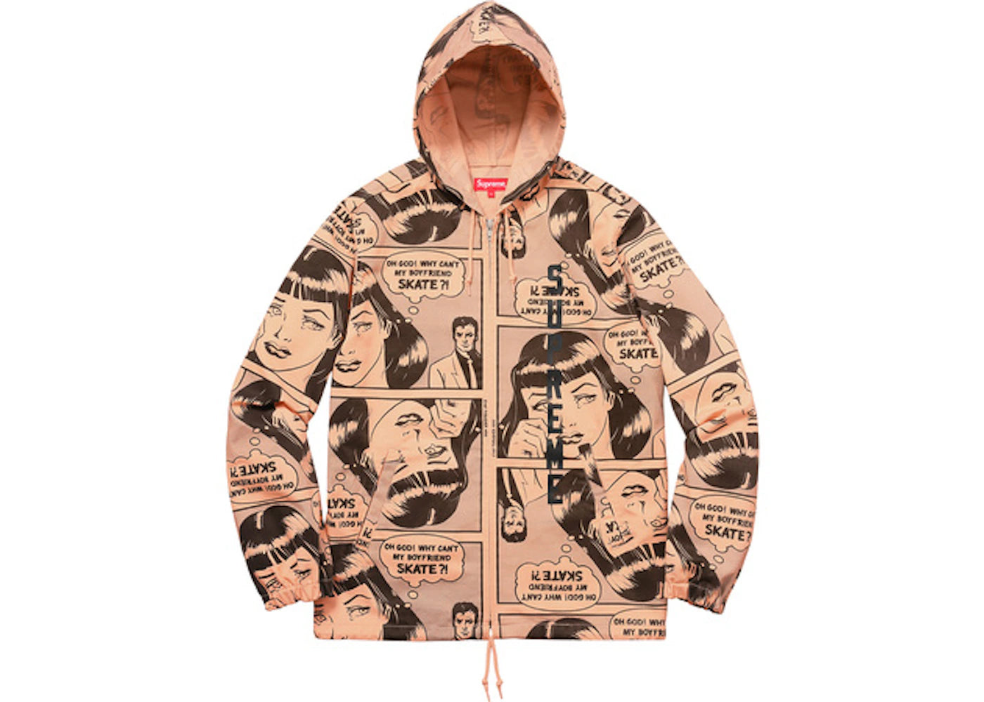 Supreme Thrasher Boyfriend Hooded Jacket Pale Orange