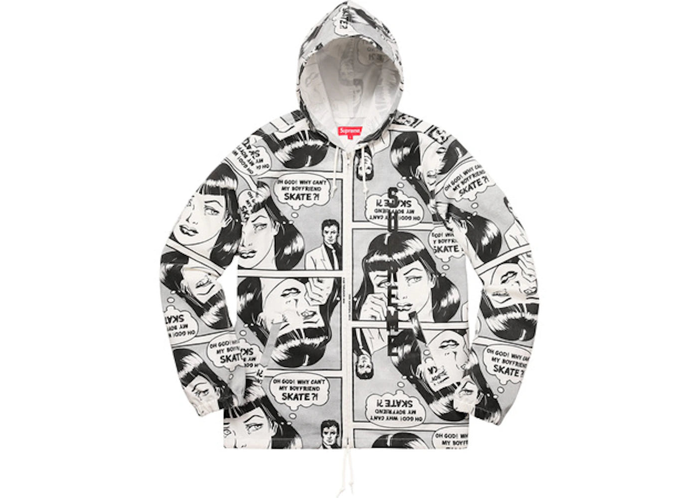 Supreme Thrasher Boyfriend Hooded Jacket White