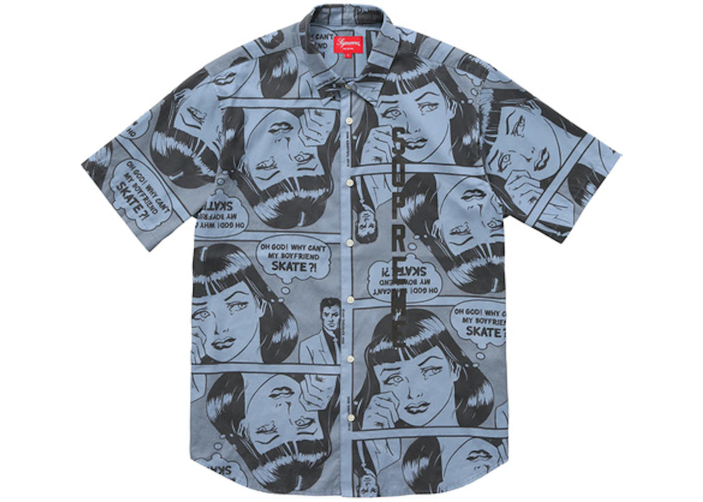 Supreme Thrasher Boyfriend SS Shirt Dusty Blue