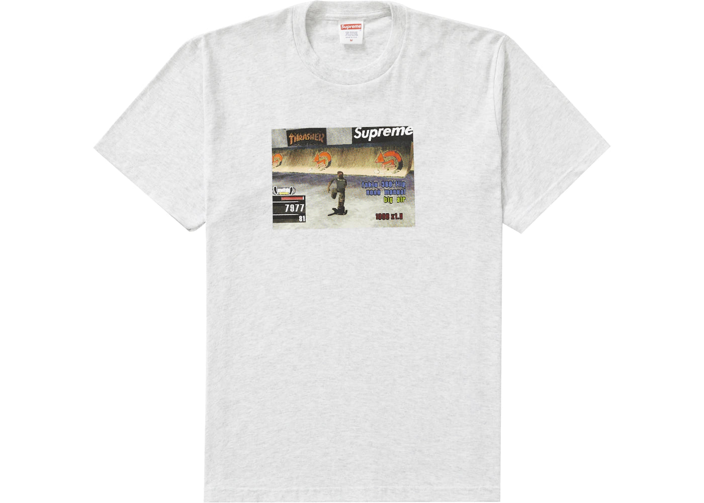 Supreme Thrasher Game Tee Ash Grey