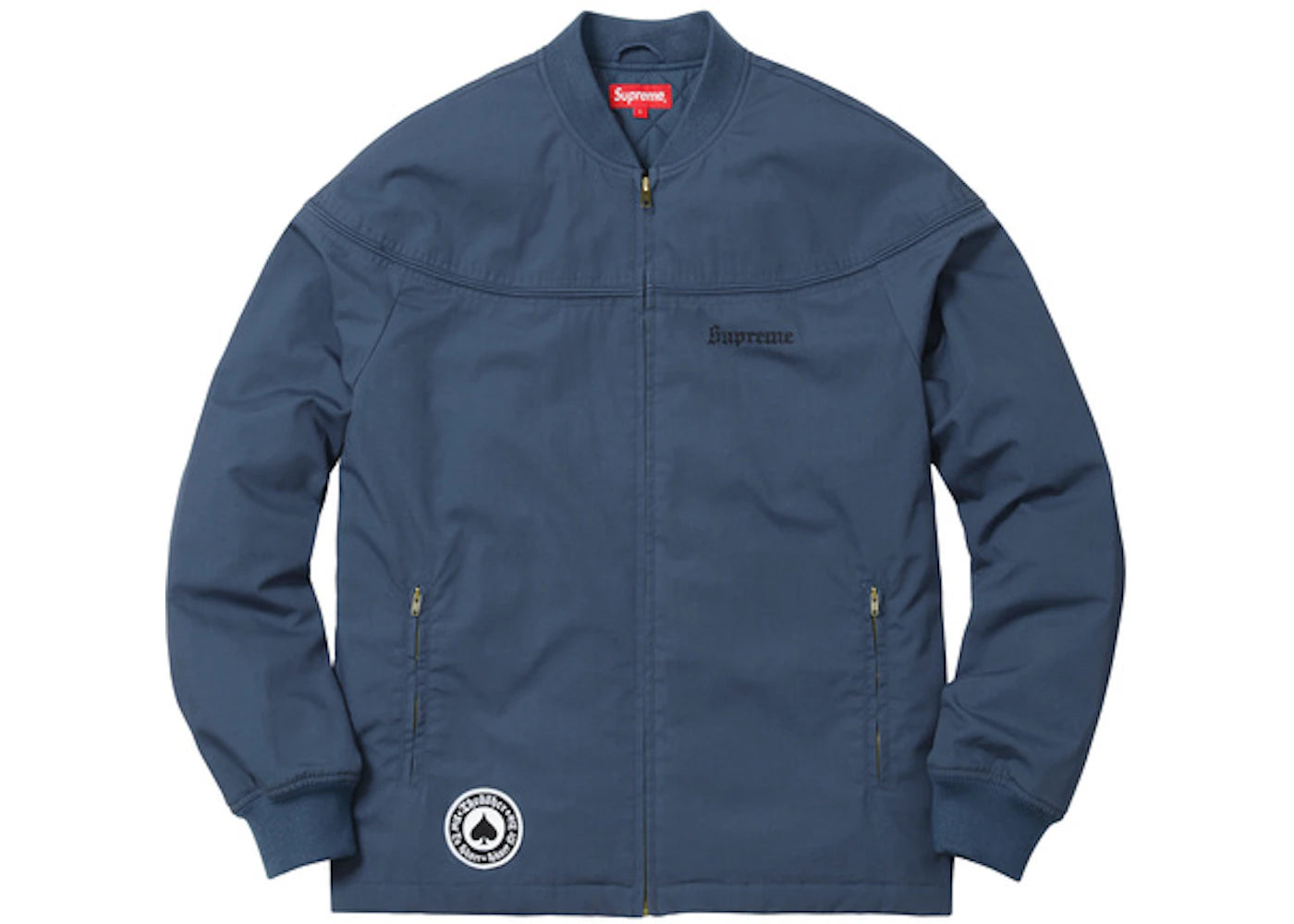 Supreme Thrasher Poplin Crew Jacket Light Navy