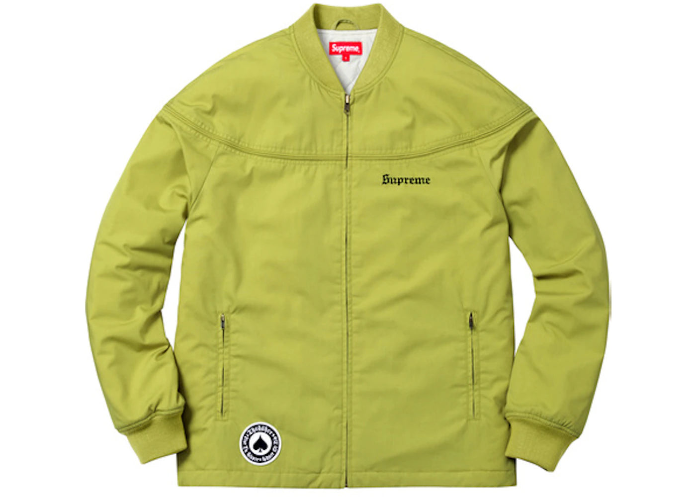 Supreme Thrasher Poplin Crew Jacket Pea Green