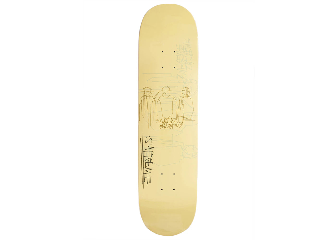 Supreme Three Kings Skateboard Deck Cream