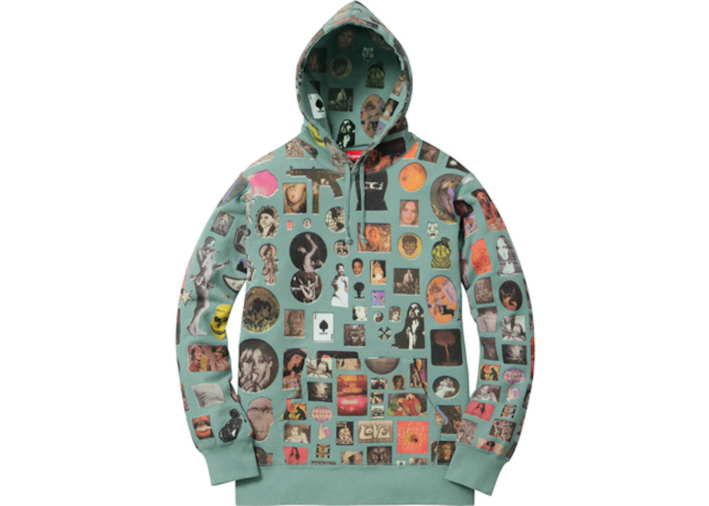 Supreme Thrills Hooded Sweatshirt Seafoam