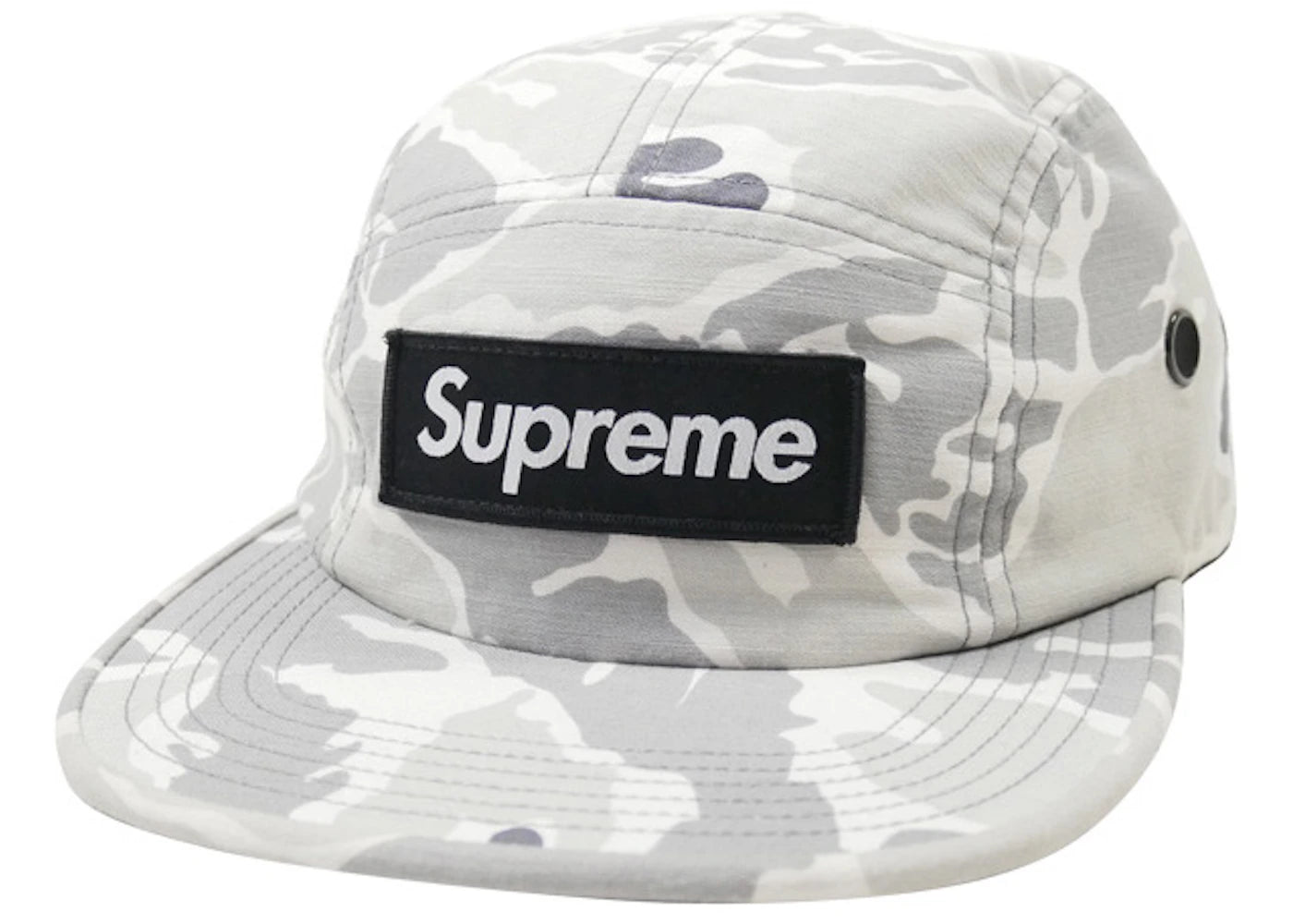 Supreme Tiger Camo Camp Cap White Camo