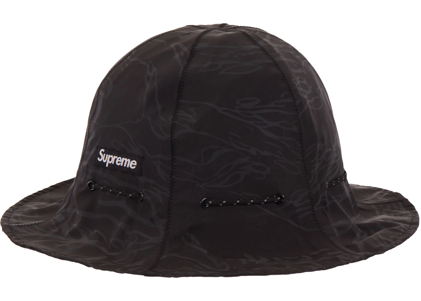 Supreme Tiger Camo Reflective Tulip Hat Black