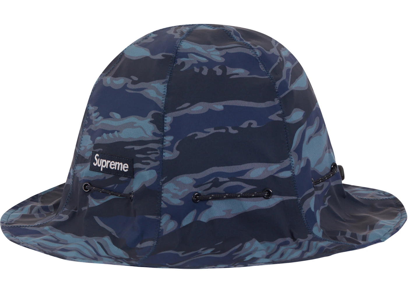 Supreme Tiger Camo Reflective Tulip Hat Blue