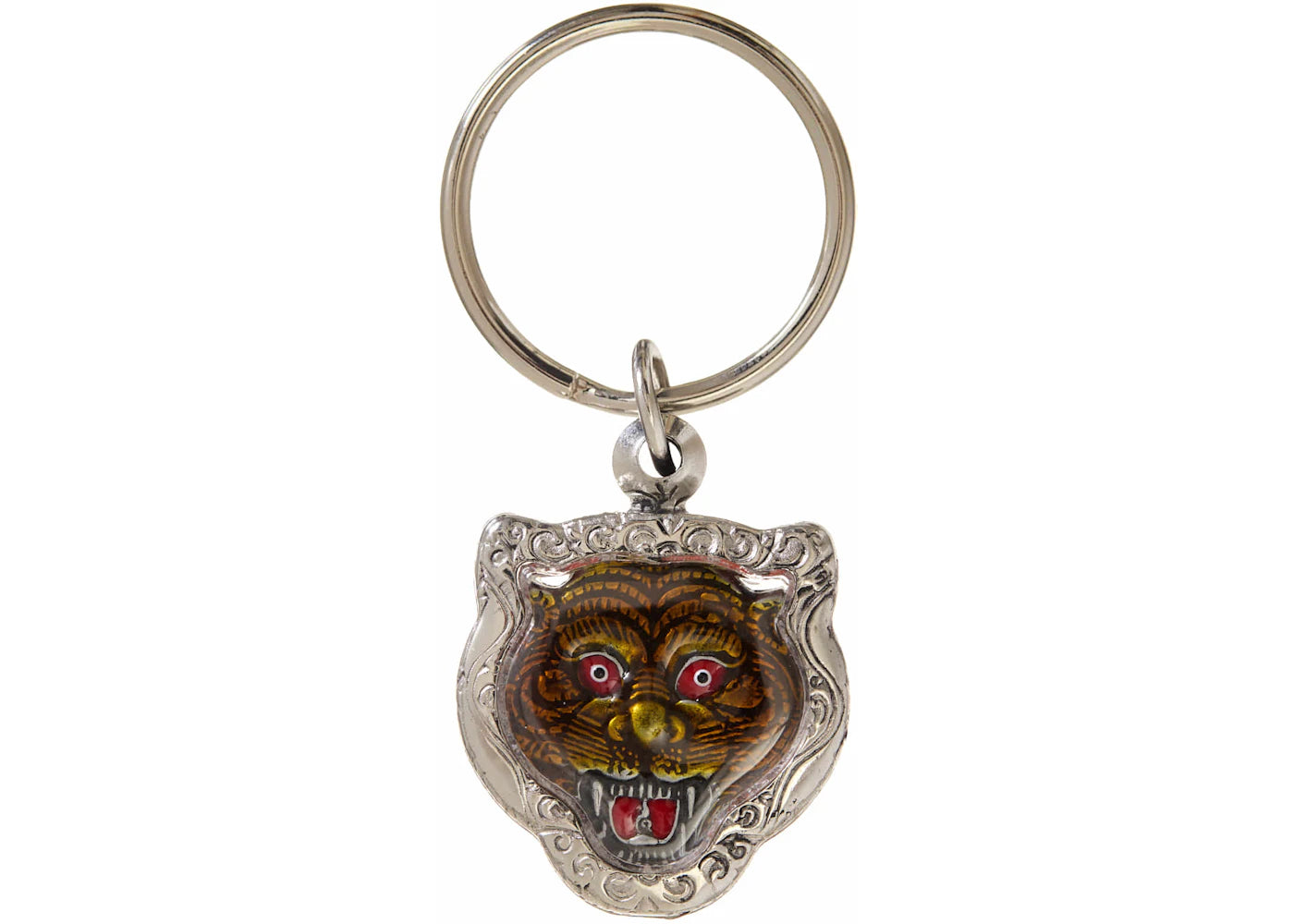 Supreme Tiger Keychain Silver