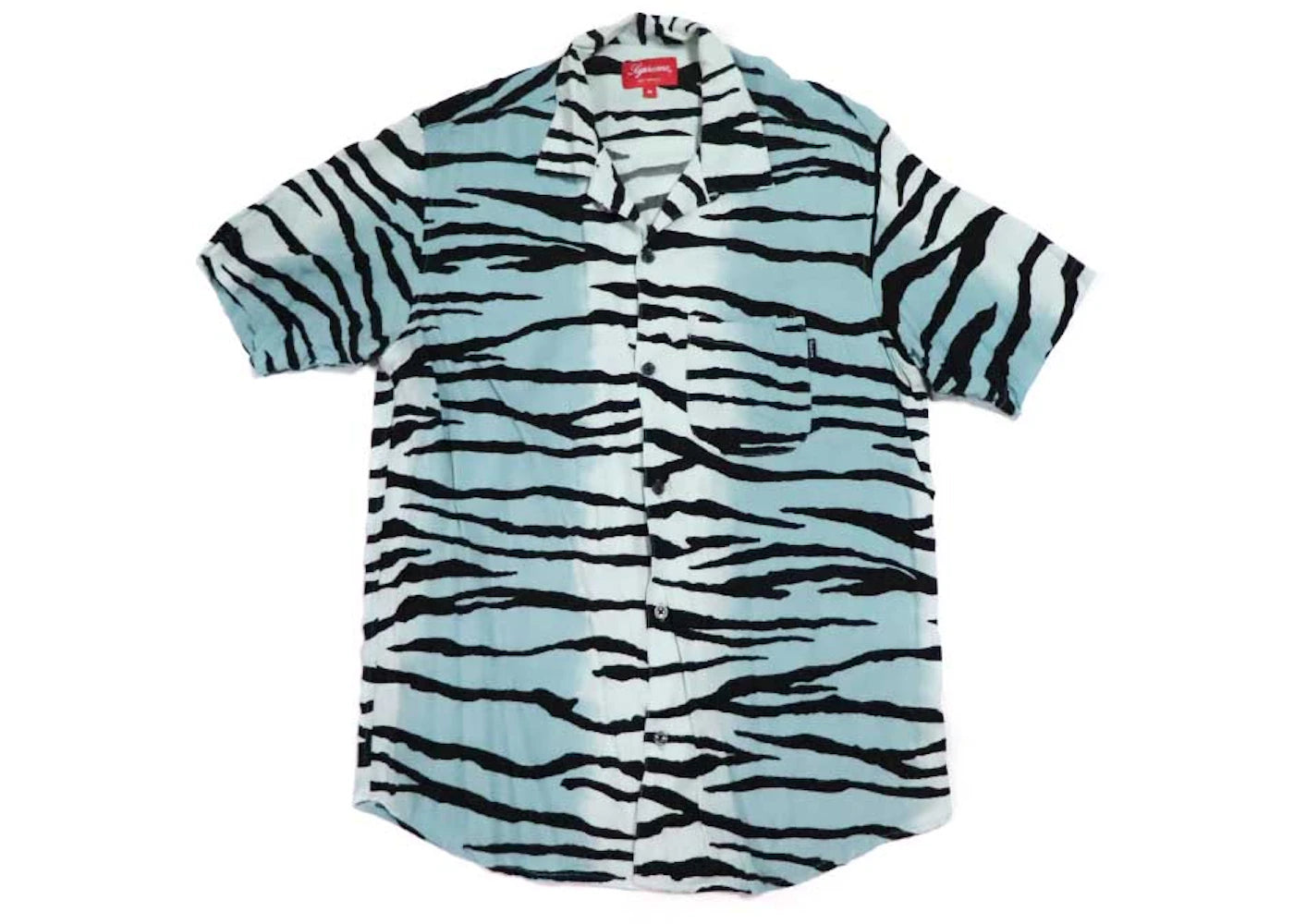 Supreme Tiger Stripe Rayon Shirt Grey