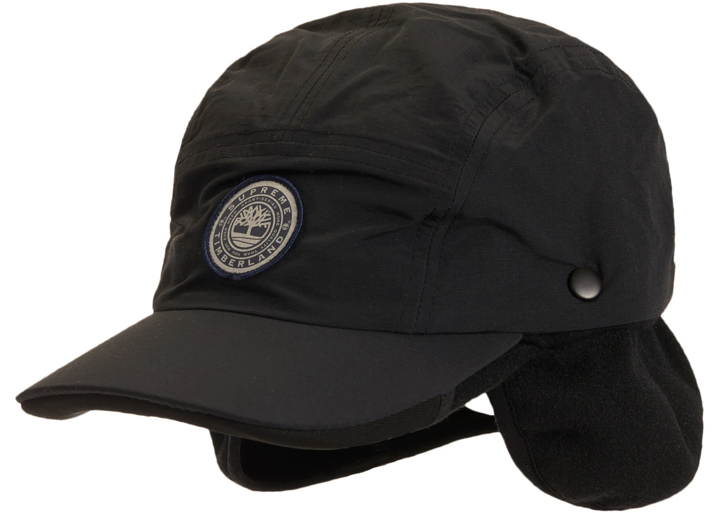 Supreme Timberland 2-In-1 Earflap Camp Cap Black