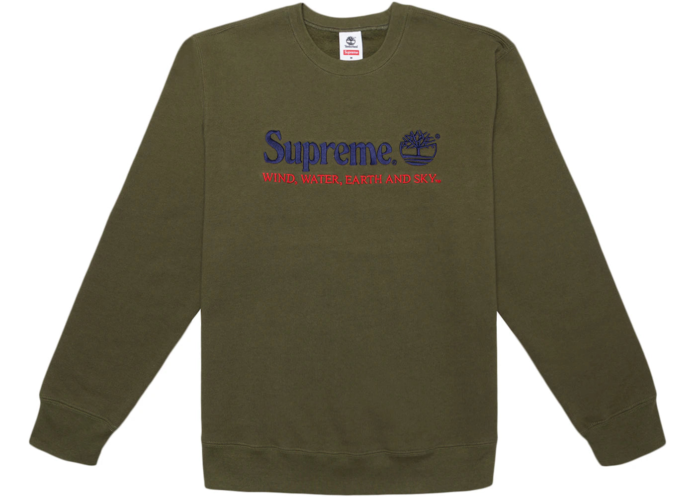Supreme Timberland Crewneck Dark Olive